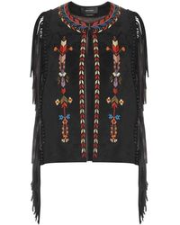 Isabel Marant Maxime Embroidered Fringe Gilet - Lyst