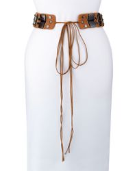Donna Karan New York Multi-Stone Tie Belt - Lyst