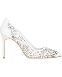 Manolo Blahnik Laser-Cut Bbmi Pumps - Lyst