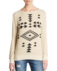 Wildfox Warrior Dropped Shoulder Pullover - Lyst