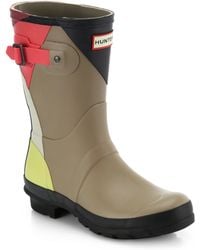 hunter beige rain boots