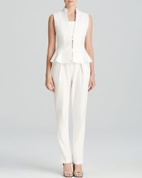 Alice + Olivia Alice + Olivia Jumpsuit - Erica Peplum Pleated Slim - Lyst