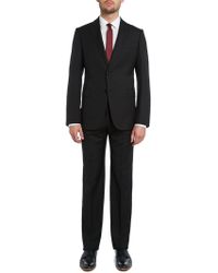 Armani Metropolitan Slim Fit Jacquard Peak Lapel Suit - Lyst