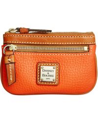 dooney & bourke pebble leather coin case