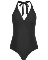 Topshop Maternity Black Textured Swimsuit - Lyst