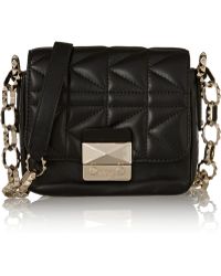 Karl Lagerfeld Kuilted Mini Leather Shoulder Bag - Lyst