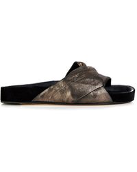 Isabel Marant Boop Leather Pool Slides - Lyst