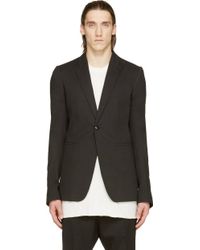 Rick Owens Black Constructed Blazer - Lyst