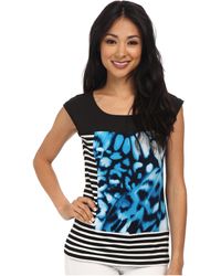 Calvin Klein S/L Extended Shoulder Print Tee - Lyst