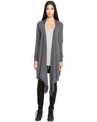 DKNY Extended Back Cardi Cozy - Lyst