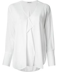 Dondup Draped Blouse - Lyst