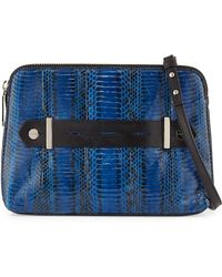 Milly Makenna Watersnake Crossbody Bag - Lyst