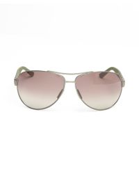 Gucci Dark Polarized 65Mm Metal Aviators - Lyst