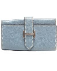 Hermes Pre-Owned Blue Jean Epsom 6 Ring Key Case - Lyst