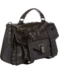Proenza Schouler Python Ps1 Medium Shoulder Bag - Lyst