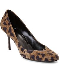 Pierre Hardy Beige & Black Printed Pumps - Lyst