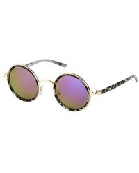 Topshop Mimi Round Sunglasses - Lyst