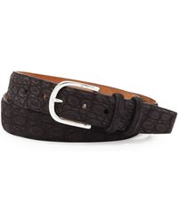 W.kleinberg Sueded Crocodile Belt - Lyst