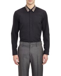 Marc Jacobs Textured Ribbon-Collar Poplin Shirt - Lyst