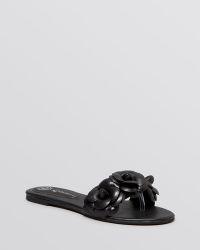 Jeffrey Campbell Open Toe Flat Slide Sandals - Easy Rose - Lyst