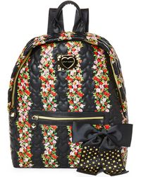 Betsey Johnson Be My Sweetheart Floral Backpack - Lyst