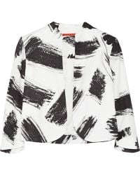Alice + Olivia York Printed Crepe Jacket - Lyst