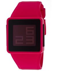 Nixon Men'S Digital Multi-Function Pink Rubber - Lyst