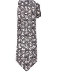 Alexander McQueen Silk Textured Spot Tie - Lyst