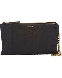 Zagliani Python Clelia Wristlet - Lyst