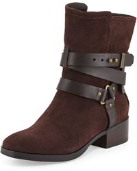 Pour La Victoire Riley Suede Moto Boot - Lyst