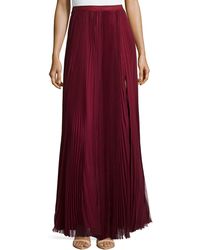 J. Mendel Pleated Maxi Skirt - Lyst