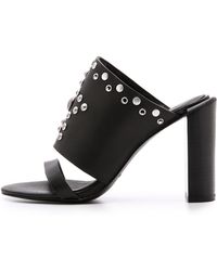 See By Chloé Studded Slide Sandals - Nero - Lyst