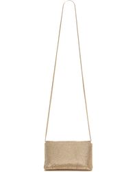 Whiting & Davis Crystal Panel Clutch - Gold - Lyst