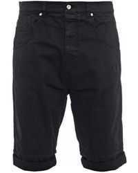 McQ by Alexander McQueen Drop-Crotch Stretch-Cotton Shorts - Lyst