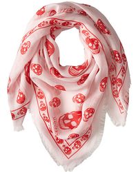 Alexander McQueen Fo Skull 104X120 Scarf - Lyst
