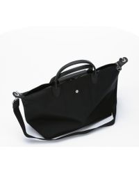 Longchamp Black Nylon 'Le Pliage Nã©O' Convertible Tote - Lyst