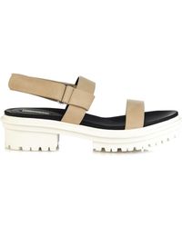 Balenciaga Double-Strap Suede Sandals - Lyst