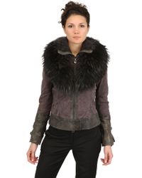 Sonia Villa Murmaski Fur Leather Jacket - Lyst
