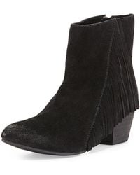 Seychelles Good Advice Suede Fringe Bootie - Lyst