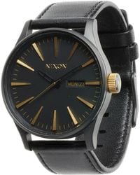 Nixon The Sentry Leather - Lyst