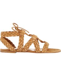 Gianvito Rossi Braided Gladiator Sandals - Lyst