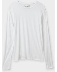 Save Khaki Long Sleeve Crew Tee - Lyst