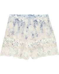 Zimmermann Confetti Embroidered Cotton-Voile Shorts - Lyst