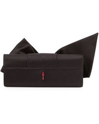 Christian Louboutin Loubibow Satin Flap-Top Clutch Bag - Lyst