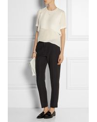 Elizabeth And James Tulsi Layered Silk-Crepe Top - Lyst