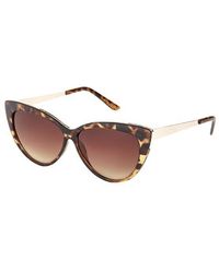 Topshop Simone Cateye Sunglasses - Lyst