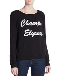 Wildfox Champs Elysees Sweatshirt - Lyst