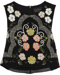 Needle & Thread Locket Embellished Chiffon Top - Lyst