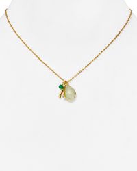 Argento Vivo Wishbone Charm Necklace, 16" - Lyst