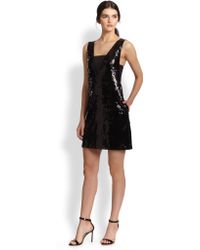 Sachin & Babi Leighton Stretch Jersey-Insert Sequined Dress - Lyst